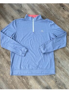 Rhoback quarter zip long sleeve pullover M dachshund logo